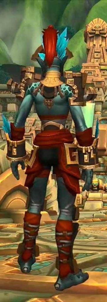 Troll Zandalari Wow Heritage Armor Femele Costas Coja No WoW