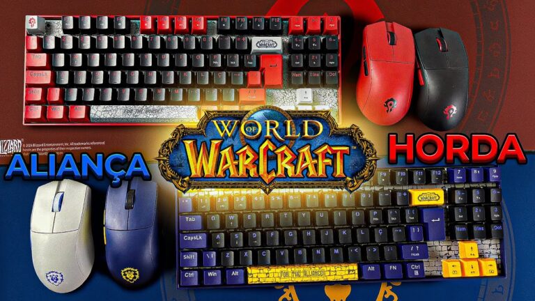 Imagem ilustrativa sobre periféricos para WoW O que priorizar antes de comprar? Comece observando como você joga. Se usa muitos atalhos, confira se consegue pressionar as