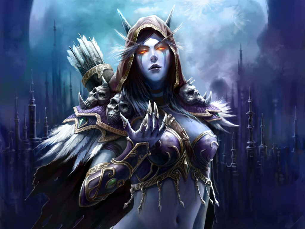 Imagem ilustrativa sobre Sylvanas Windrunner explicada Como Sylvanas passou de general a banshee? Em vida, Sylvanas era a General dos Patrulheiros de Luaprata, em Quel’Thalas. Quando Artha