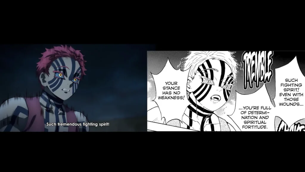 Imagem relacionada a diferenças anime e mangá Demon Slayer