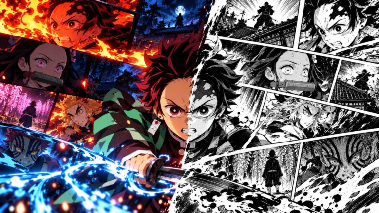 Imagem relacionada a diferenças anime e mangá Demon Slayer