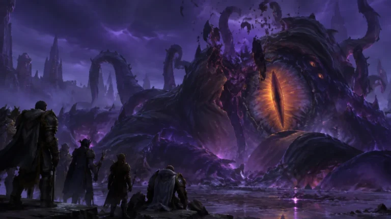 Imagem relacionada a derrota de N'Zoth em World of Warcraft