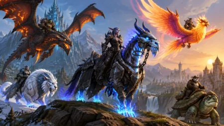 Guia de montarias raras no World of Warcraft: onde encontrar, como farmar e otimizar seu tempo Brutossauro Dourado do Comerciante