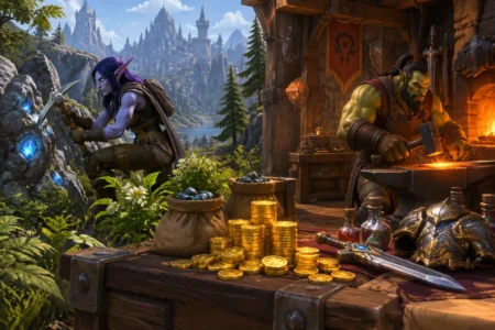 Coleta ou fabricação no WoW: qual profissão dá mais ouro e vale a pena investir? Imagem relacionada a coleta ou fabricação para ganhar ouro no WoW