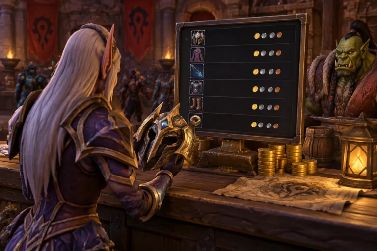 Transmog no WoW: como descobrir se um item vale ouro ou não vende “Mas Arganthe, não tenho saco para vender transmog >.>”