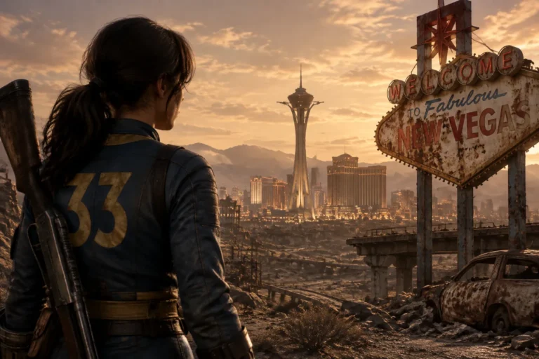Imagem relacionada a Fallout temporada 2 conexão New Vegas