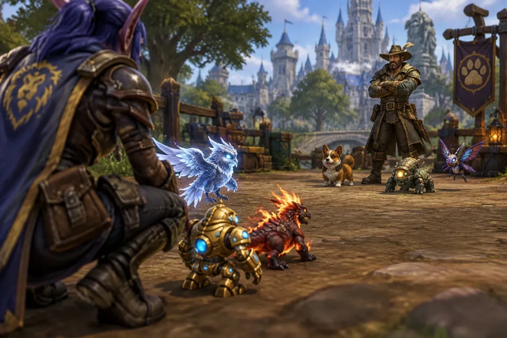 Como preparar uma equipe para vencer treinadores de mascotes no WoW lugares