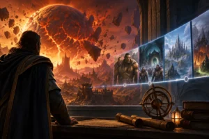 Onde o filme coloca a queda de Draenor na cronologia de Warcraft e por que essa posição recontextualiza eventos do MMO Imagem relacionada a Onde o filme coloca a queda de Draenor na cronologia de Warcraft e por que essa posição re