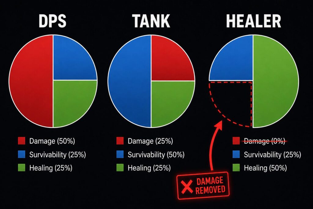 Imagem relacionada a Tanque, curandeiro ou DPS: quais funções existem em uma raide?