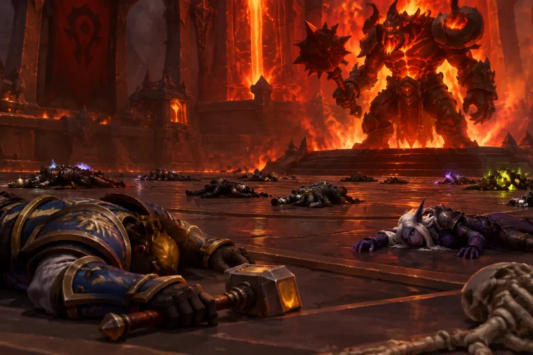 Imagem relacionada a O que é um wipe durante uma raide no WoW?