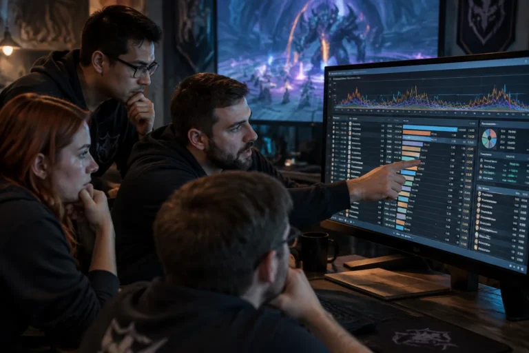 Imagem relacionada a Por que grupos de raide analisam os registros de combate?